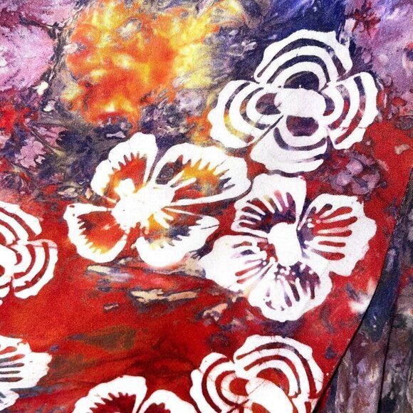 Lady Cactus Womens Shorts Top Set Size Medium M Vintage Batik Print Bohemian - Picture 8 of 12